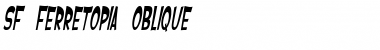 SF Ferretopia Oblique Font Title Preview