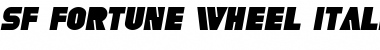 SF Fortune Wheel Italic Font Title Preview