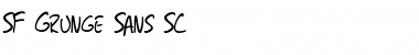 SF Grunge Sans SC Regular Font Title Preview