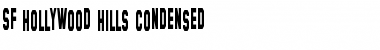 SF Hollywood Hills Condensed Regular Font Title Preview