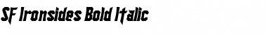 SF Ironsides Bold Italic Font Title Preview