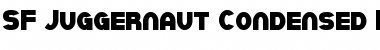 SF Juggernaut Condensed Bold Font Title Preview