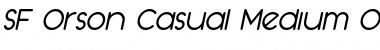 SF Orson Casual Medium Oblique Font Title Preview