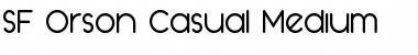 SF Orson Casual Medium Regular Font Title Preview