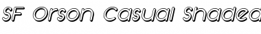 SF Orson Casual Shaded Oblique Font Title Preview