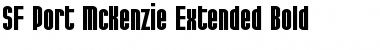 SF Port McKenzie Extended Bold Font Title Preview