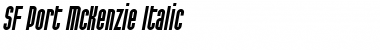 SF Port McKenzie Italic Font Title Preview