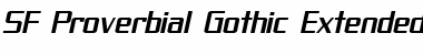 SF Proverbial Gothic Extended Oblique Font Title Preview