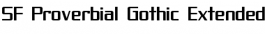 SF Proverbial Gothic Extended Regular Font Title Preview