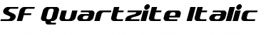 SF Quartzite Italic Font Title Preview