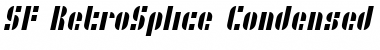 SF RetroSplice Condensed Regular Font Title Preview