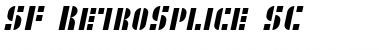SF RetroSplice SC Regular Font Title Preview