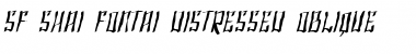 SF Shai Fontai Distressed Oblique Font Title Preview