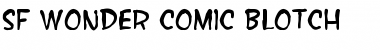 SF Wonder Comic Blotch Regular Font Title Preview