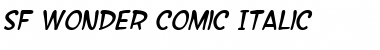 SF Wonder Comic Italic Font Title Preview