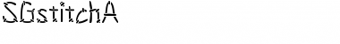 SGstitchA Regular Font Title Preview