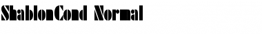 ShablonCond Normal Font Title Preview