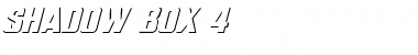 Shadow Box 4 Regular Font Title Preview