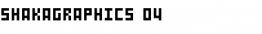 SHAKAGRAPHICS 04 Font Title Preview
