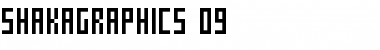 SHAKAGRAPHIC 09 Font Title Preview
