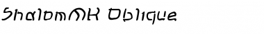 ShalomMK Italic Font Title Preview