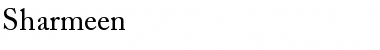 Sharmeen Regular Font Title Preview