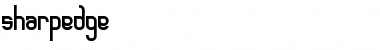 sharpedge Regular Font Title Preview