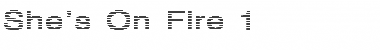 She's On Fire 1 Regular Font Title Preview