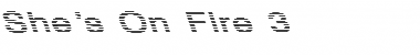 She's On Fire 3 Regular Font Title Preview