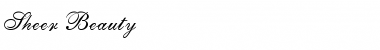 Sheer Beauty Normal Font Title Preview