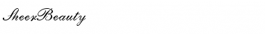 SheerBeauty Regular Font Title Preview