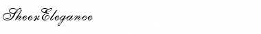 SheerElegance Regular Font Title Preview