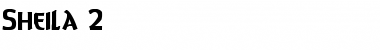 Sheila 2 Regular Font Title Preview