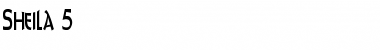 Sheila 5 Regular Font Title Preview