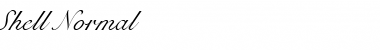 Shell Normal Font Title Preview