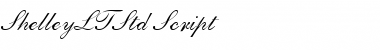 Shelley Script LT Std Regular Font Title Preview