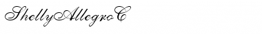 ShellyAllegroC Regular Font Title Preview