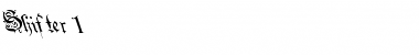 Shifter 1 Regular Font Title Preview