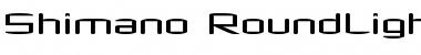 Shimano Regular Font Title Preview