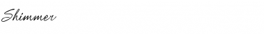 Shimmer Regular Font Title Preview