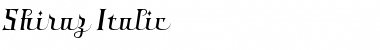Shiraz Regular Font Title Preview