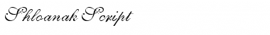 Shloanak Script Regular Font Title Preview