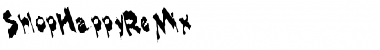 ShlopHappyReMix Regular Font Title Preview