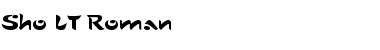 Sho LT Roman Regular Font Title Preview