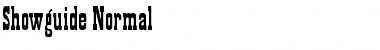 Showguide Normal Font Title Preview