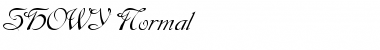 SHOWY Normal Font Title Preview