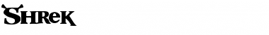 Shrek Regular Font Title Preview