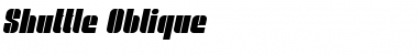 Shuttle Oblique Font Title Preview