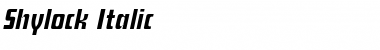 Shylock Italic Font Title Preview