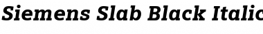 Siemens Slab Black Italic Font Title Preview